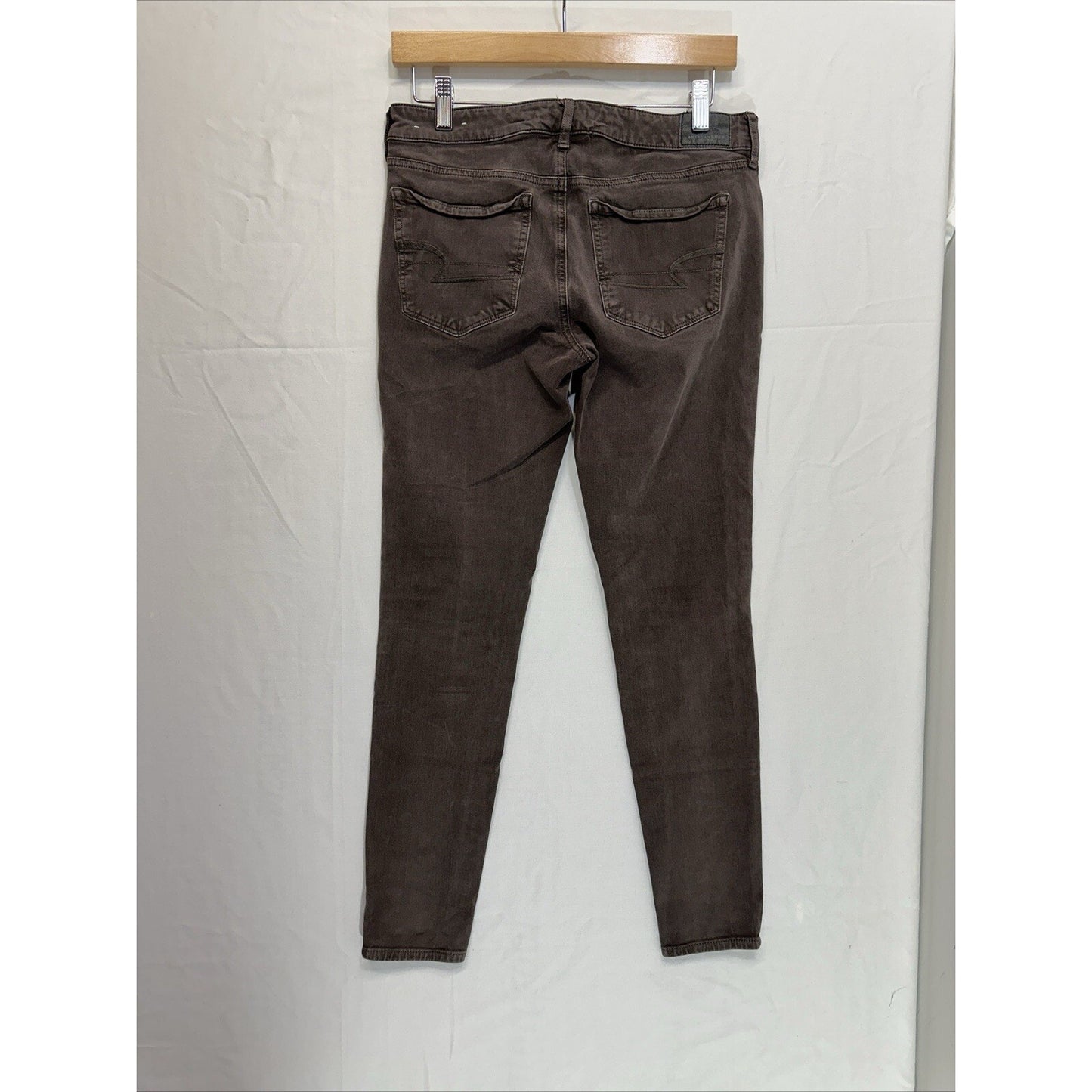 American Eagle Jeans Women’s Size 6 Brown Super Stretch X4 Hi-Rise Jegging Denim