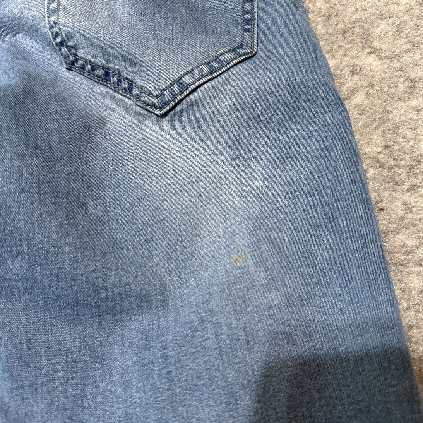 Boohoo MAN Skinny Men's Jeans Size 30S Blue Light Wash Denim