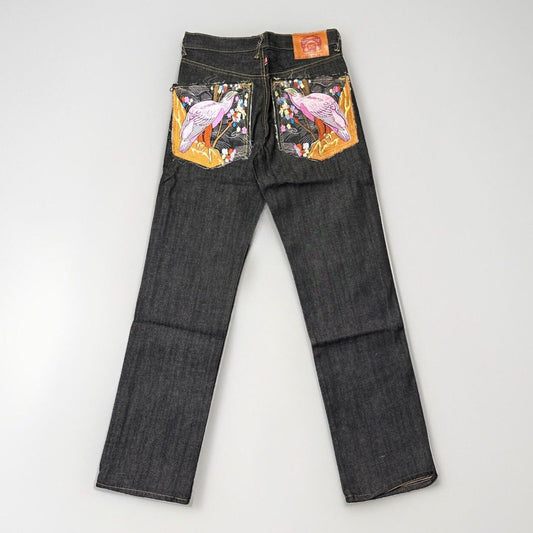 New Red Monkey Company Martin Ksohoh Baggy Wave Jeans Mens 32 Dark Blue Denim