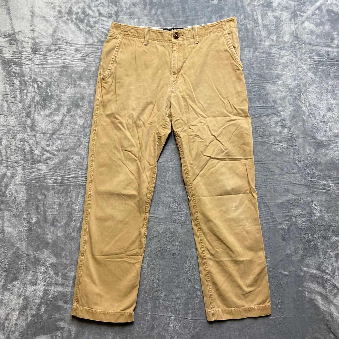 American Eagle Relaxed Straight Chino Pants Men's Size 34x32 Tan Brown