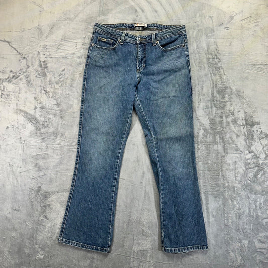Lee Women's Midrise Bootcut Jeans Size 14M Blue Denim #534424