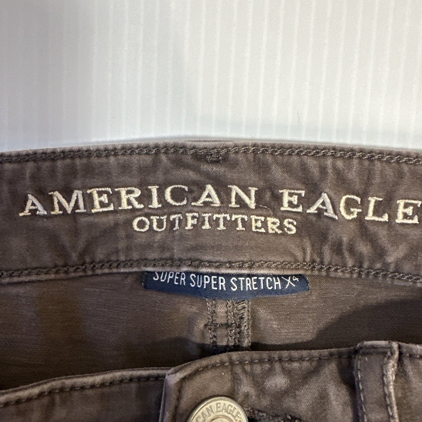 American Eagle Jeans Women’s Size 6 Brown Super Stretch X4 Hi-Rise Jegging Denim