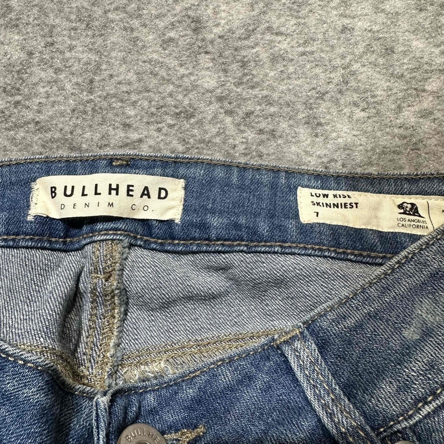 New BULLHEAD DENIM CO Skinniest Sunrise Indigo Women's Skinny Jeans Size 7 Blue