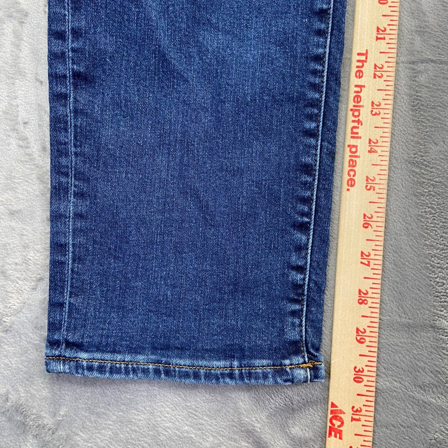 American Eagle Men's Airflex Slim Straight Jeans 38x32 Blue Dark Wash Denim