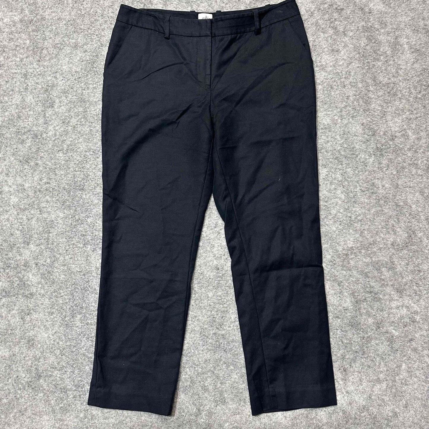 Cabi Men's Straight Fit Spandex Pants Belt Loops Size 6 Black Dark Wash