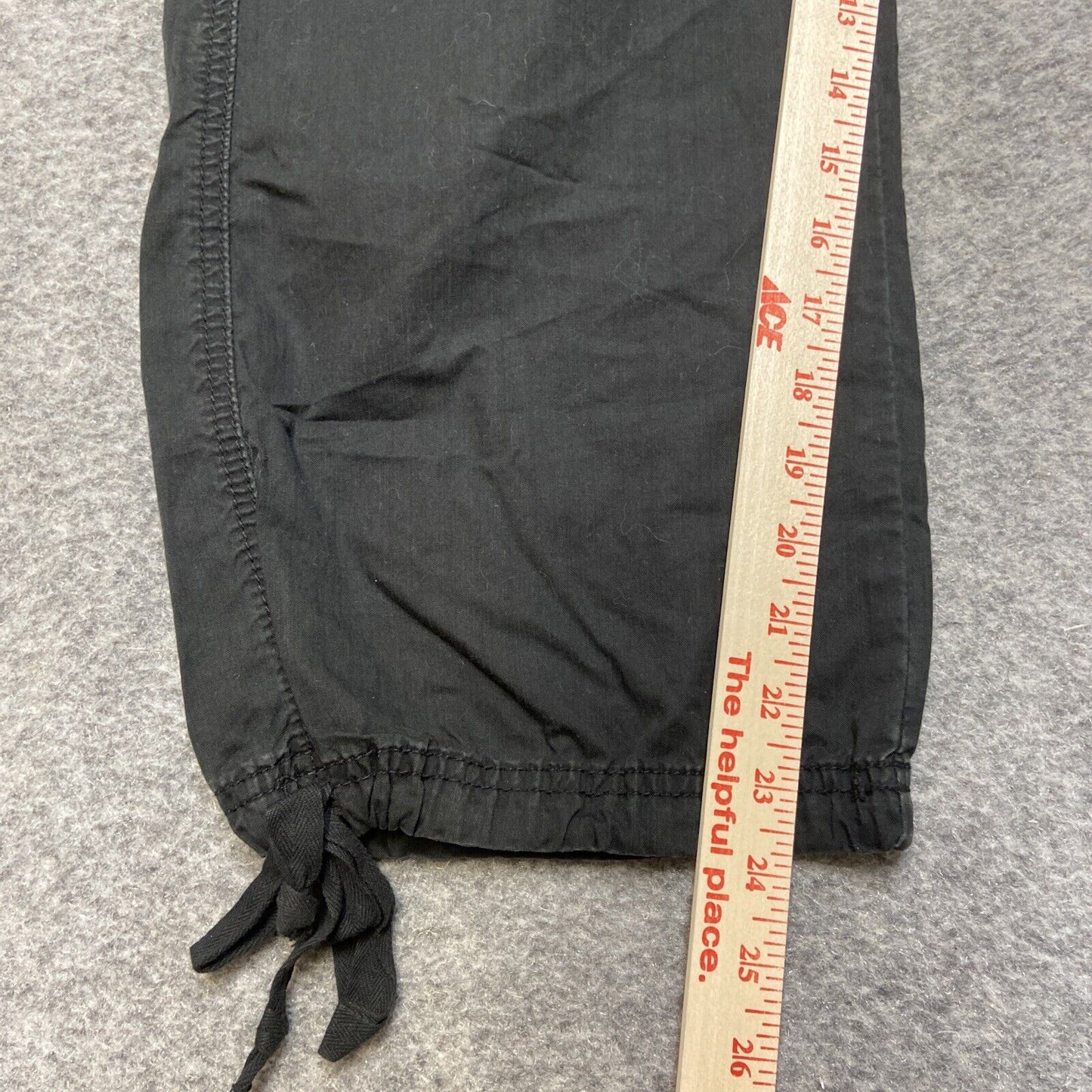New Calvin Klein Cropped Pants Women's Size 10 Black Drawstring Pants