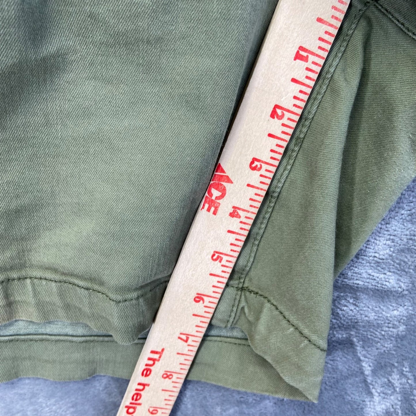 KUT From The Kloth Women's Trouser Shorts Size 24W Green Chino Shorts Summer