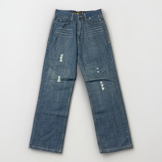 Vintage Jordan Craig Distressed Baggy Straight Jeans Men's Size 32x32 Blue