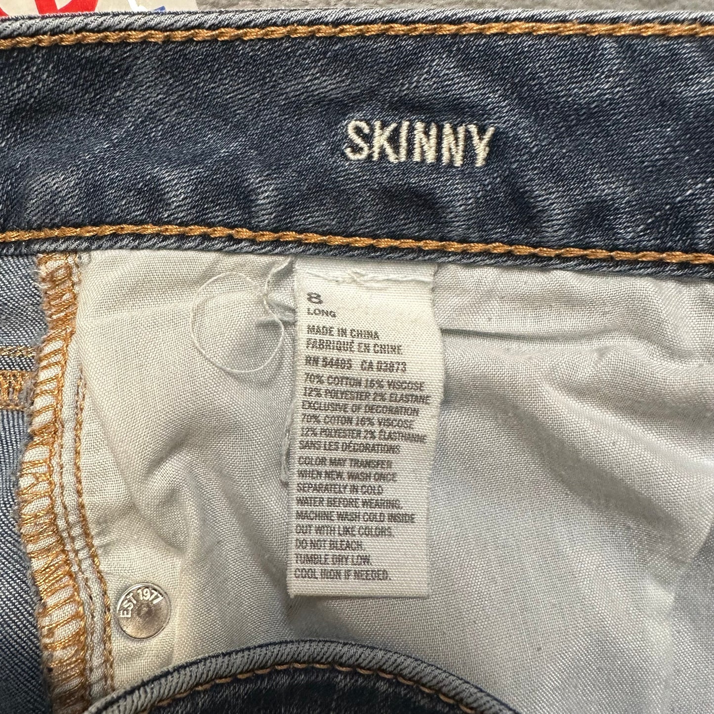 American Eagle Outfitters Skinny Jeans Men's Size 8 Long Blue Denim