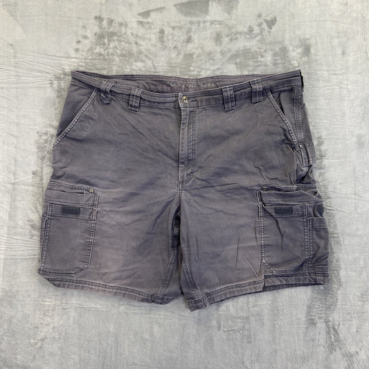 Duluth Trading Flex Fire Hose Cargo Shorts Men's Size 44 Dark Gray Work Shorts