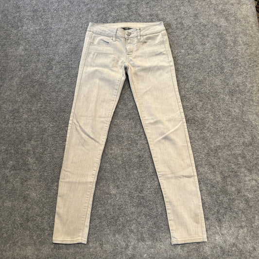 American Eagle Stretch Women's Jegging Size 00 Beige Light Wash Denim