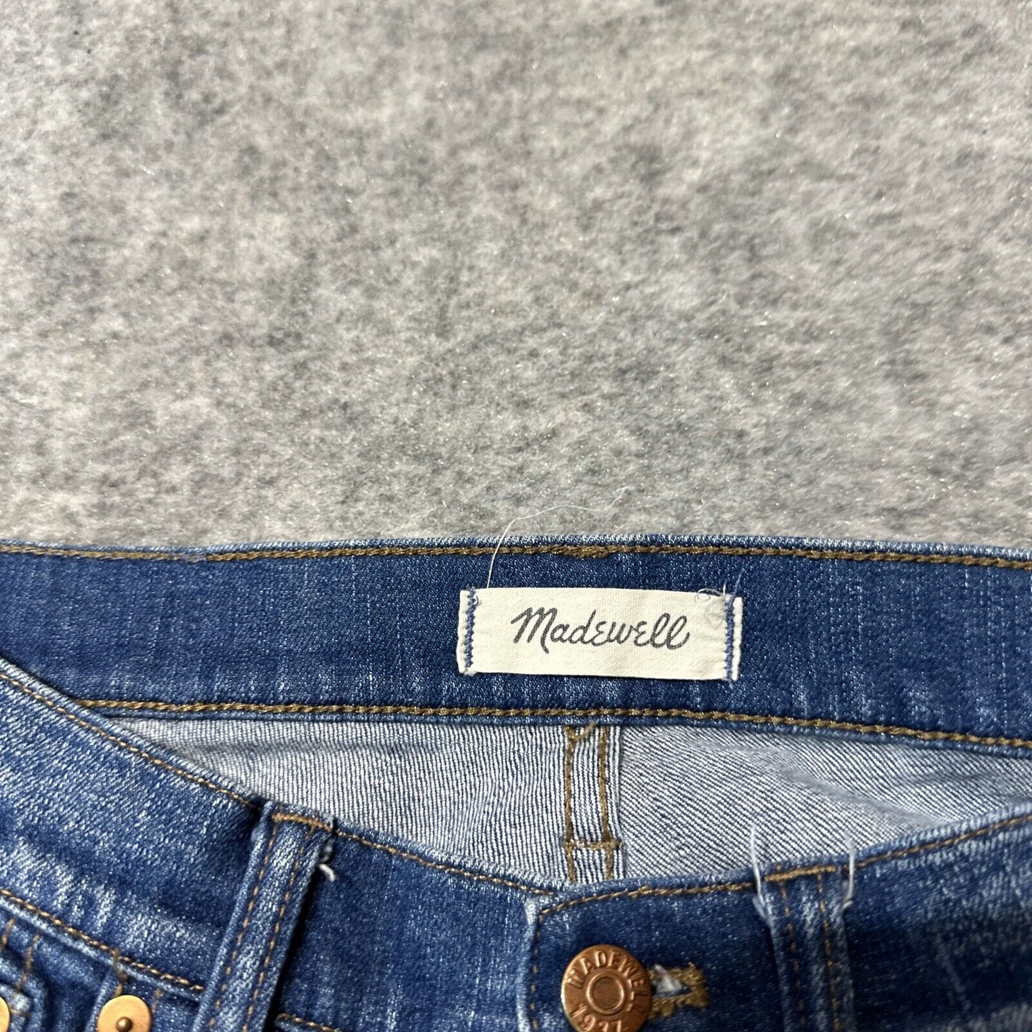 Madewell 9" High Rise Skinny Women's Distressed Jeans Size 29 Blue Wash Denim