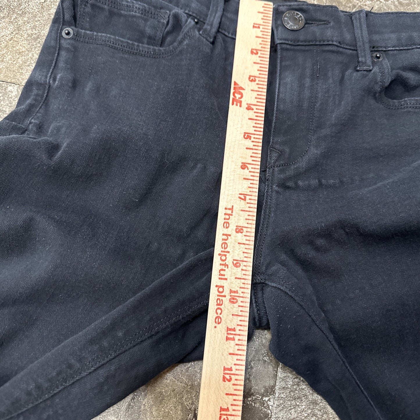 Express Jeans Women's Size 6R Mid Rise Jegging Black Slim Fit Denim