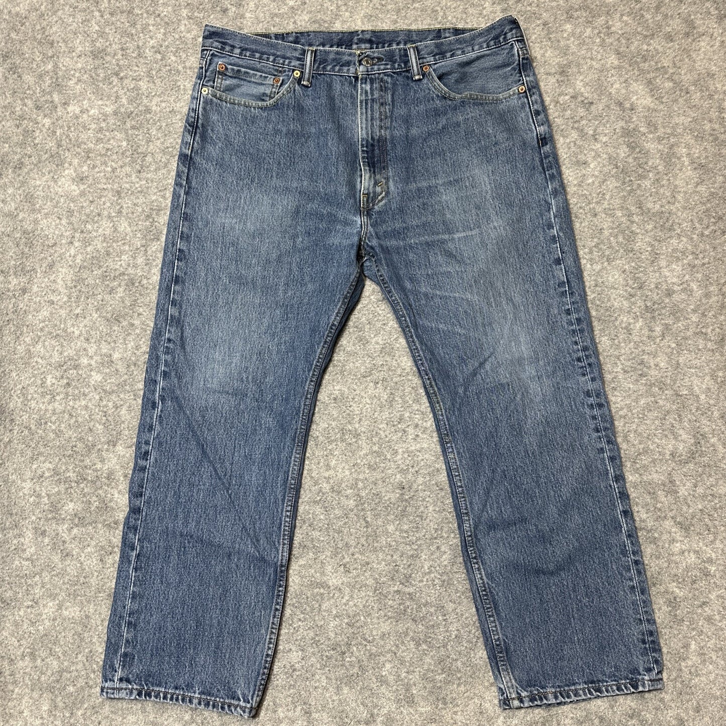 Levi's 505 Regular Fit Men's Straight Jeans Size 40x29 Blue Medium Wash Denim