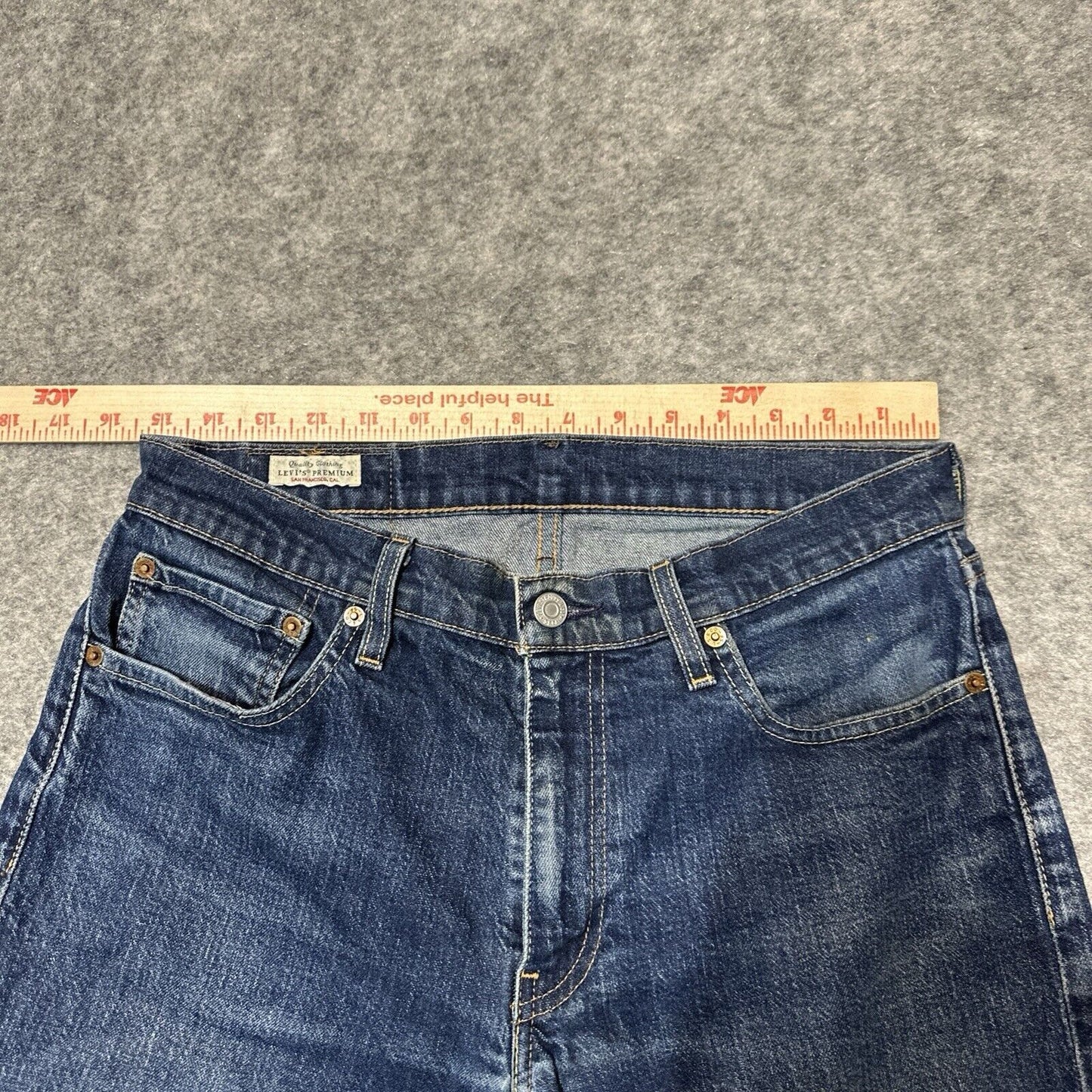 Levi's 511 Big E Slim Fit Men's Jeans Size 32x34 Blue Dark Denim
