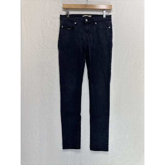 Levi’s 711 Skinny Jeans Women’s Size 26 Black Stretch Denim 26x30 Mid Rise