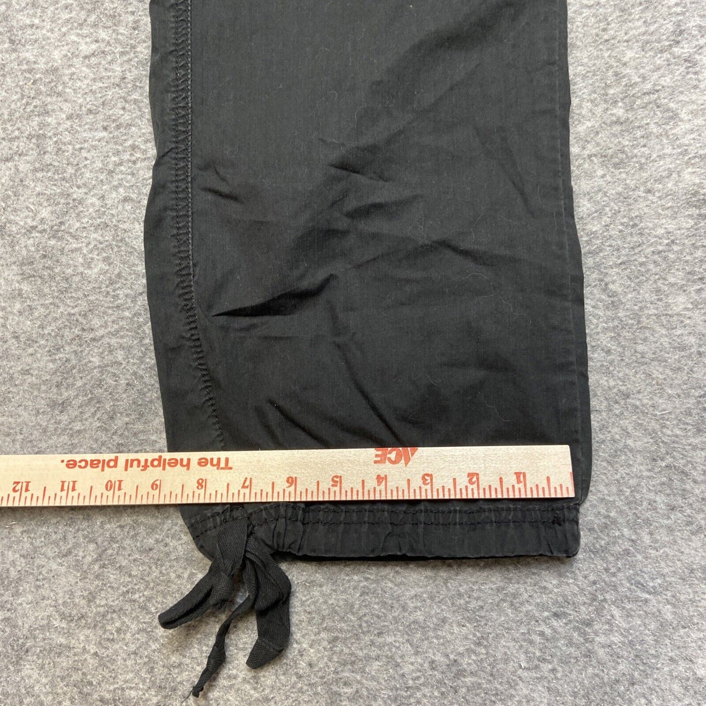 New Calvin Klein Cropped Pants Women's Size 10 Black Drawstring Pants