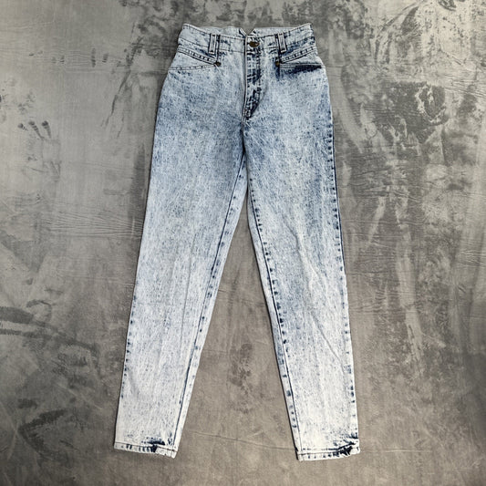 Vintage Levi's 900 Series Straight Jeans Women's Size 9 Blue Acid Wash Denim
