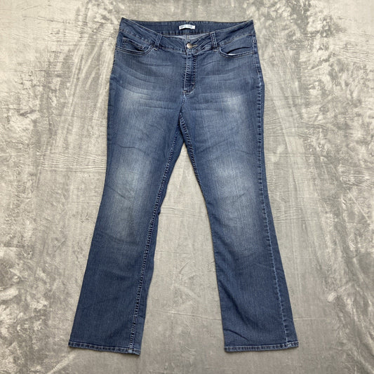 Riders By Lee Mid Rise Bootcut Jeans Women's Size 14 Dark Blue Denim