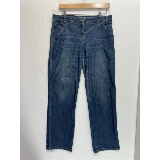 Emporio Armani Collezioni Antinea SRL Straight Leg Jeans Women’s 8 Dark Wash