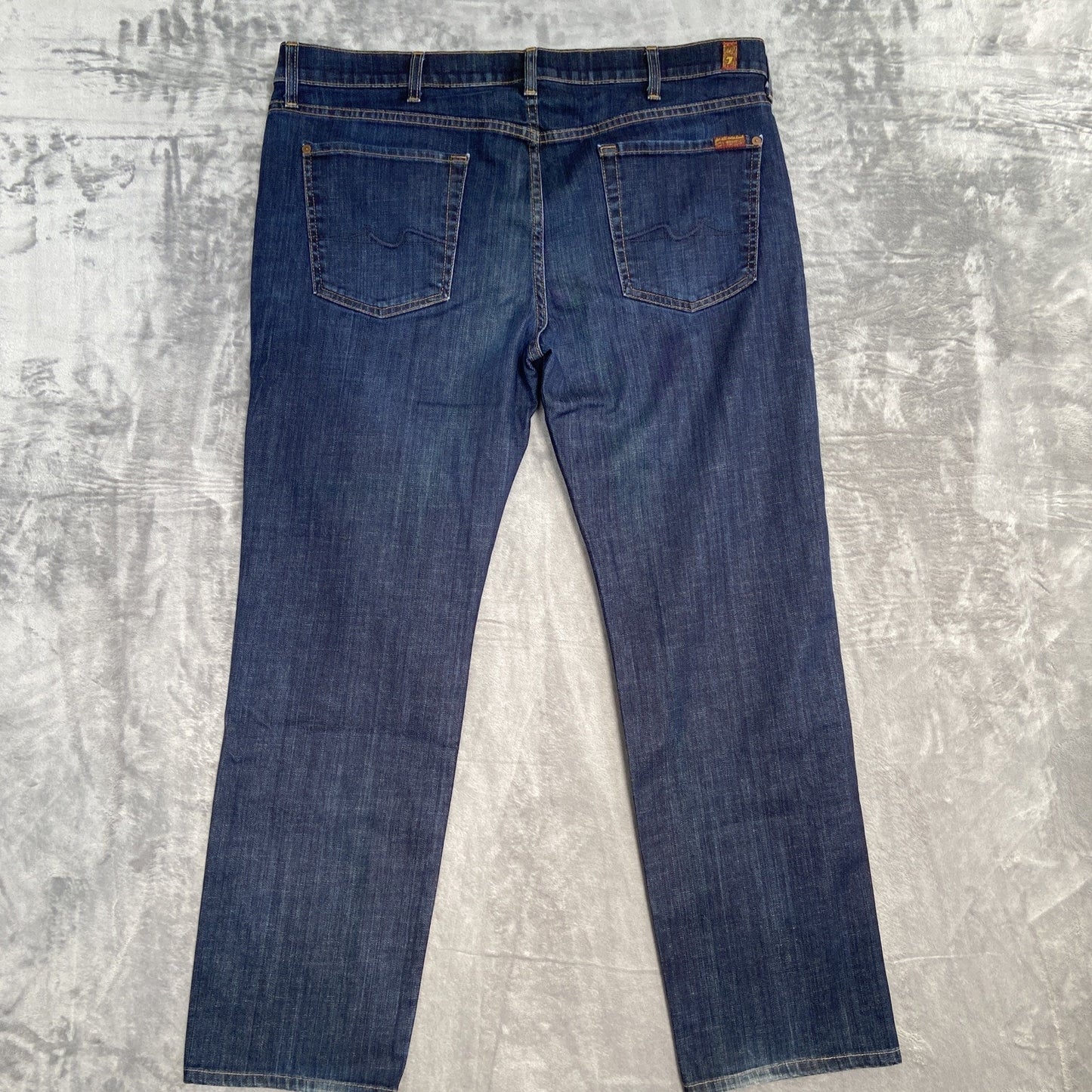 7 For All Mankind Slimmy Straight Jeans Men's Size 40 Dark Blue