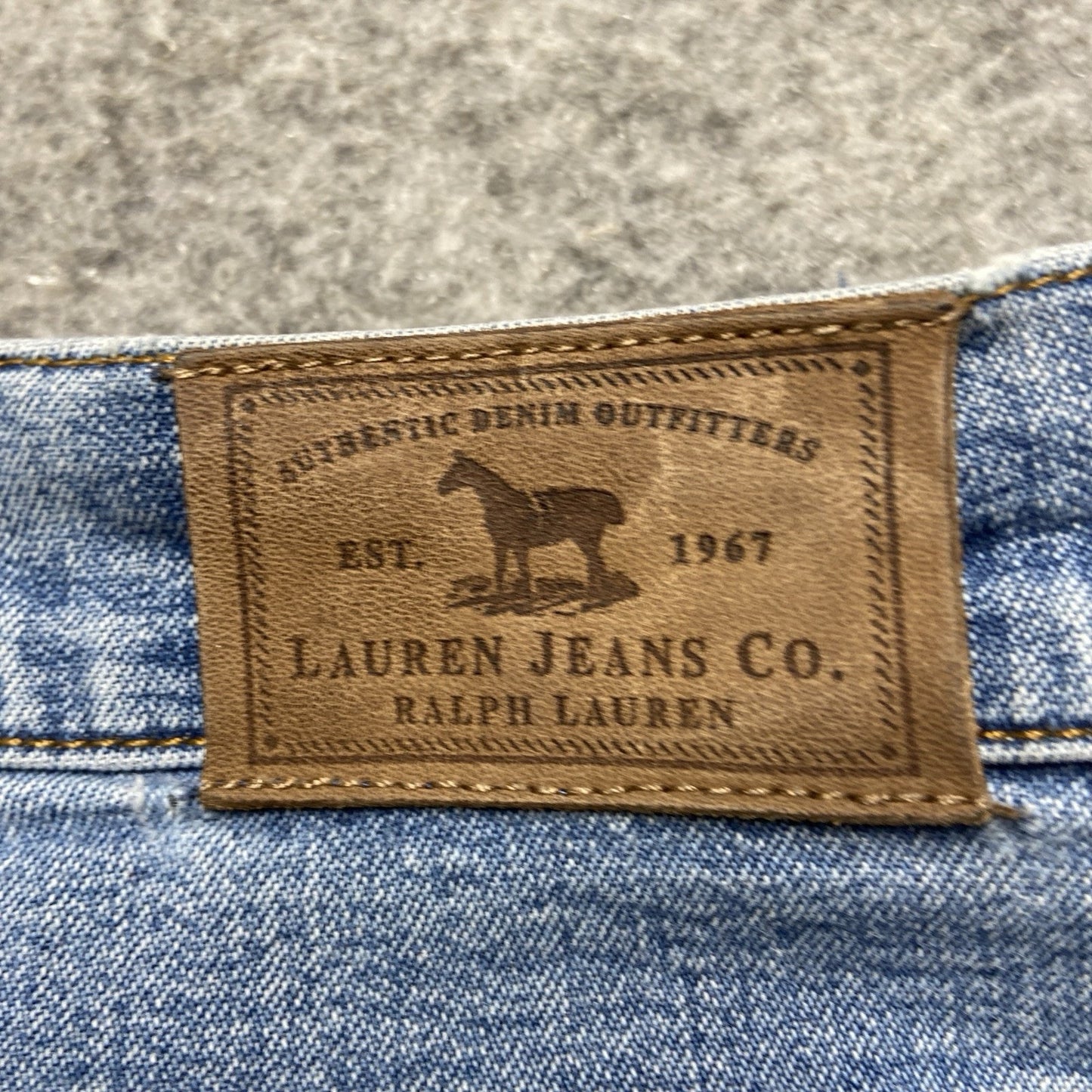 Lauren Ralph Lauren Straight Jeans Women's Size 12 Light Blue Denim LRL