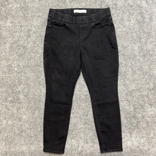 Signature Levi's Totally Shaping Pull On Skinny Jeans Women's Sz 14S Black 32x28