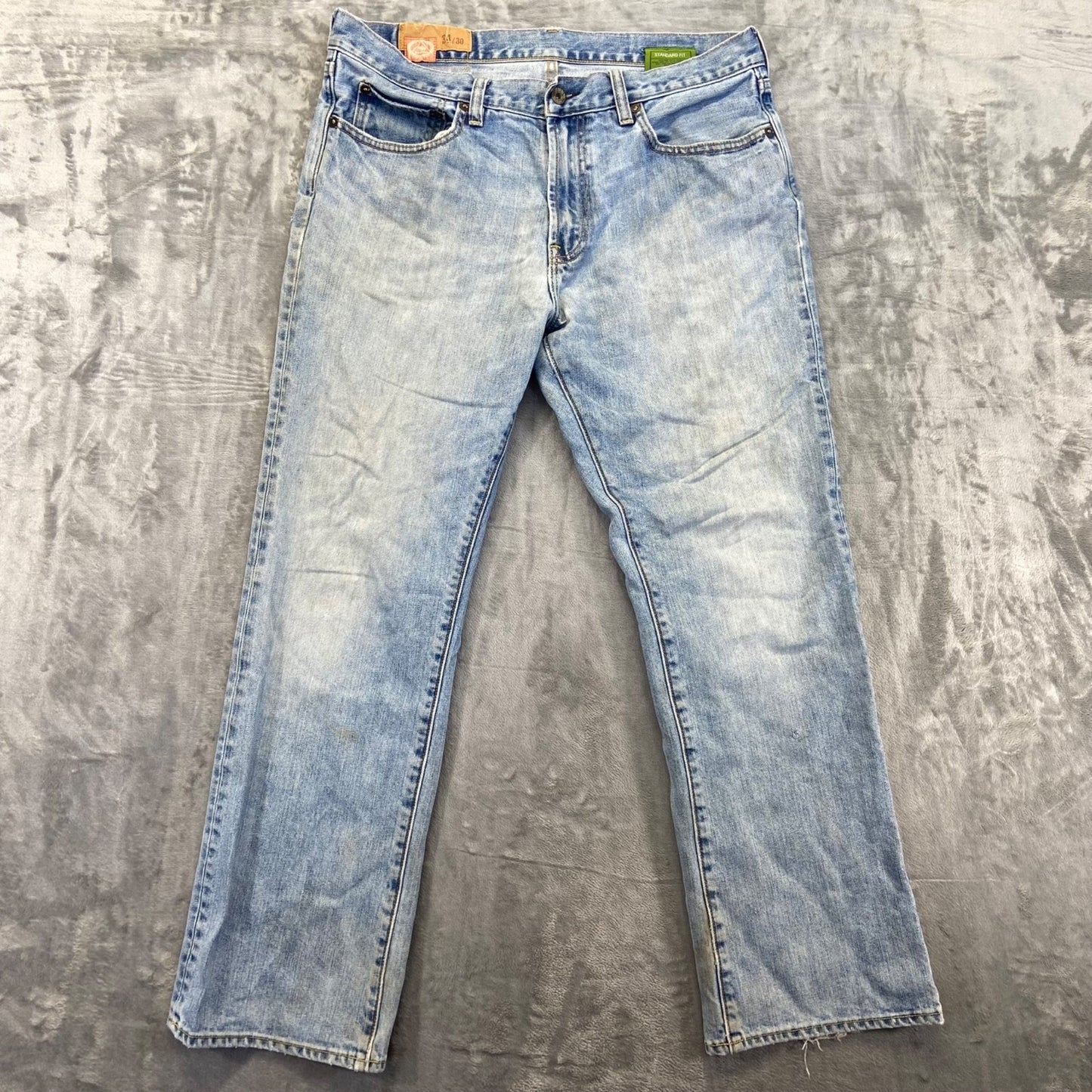 Gap Men's Standard Fit Straight Jeans 34x30 Blue Light Wash