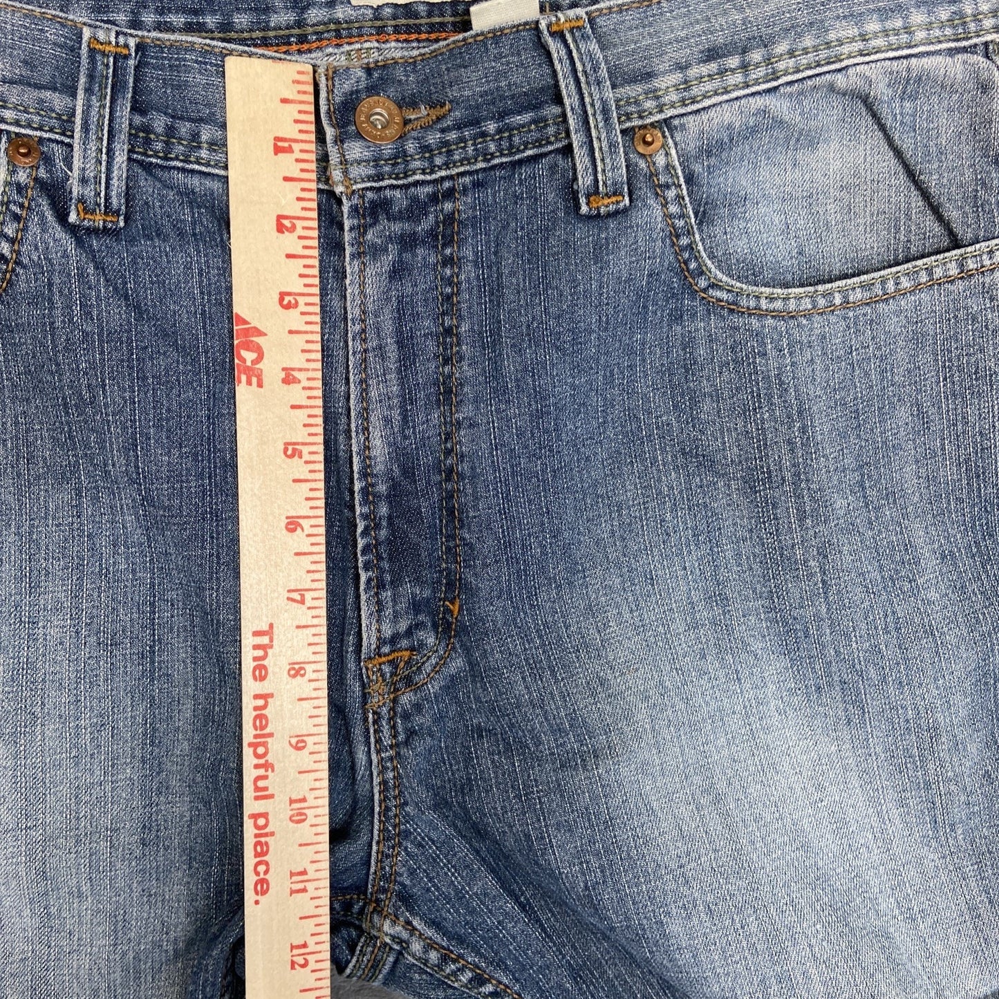 Vintage DKNY Embroidered Straight Jeans Men's Size 36x30 Blue Denim