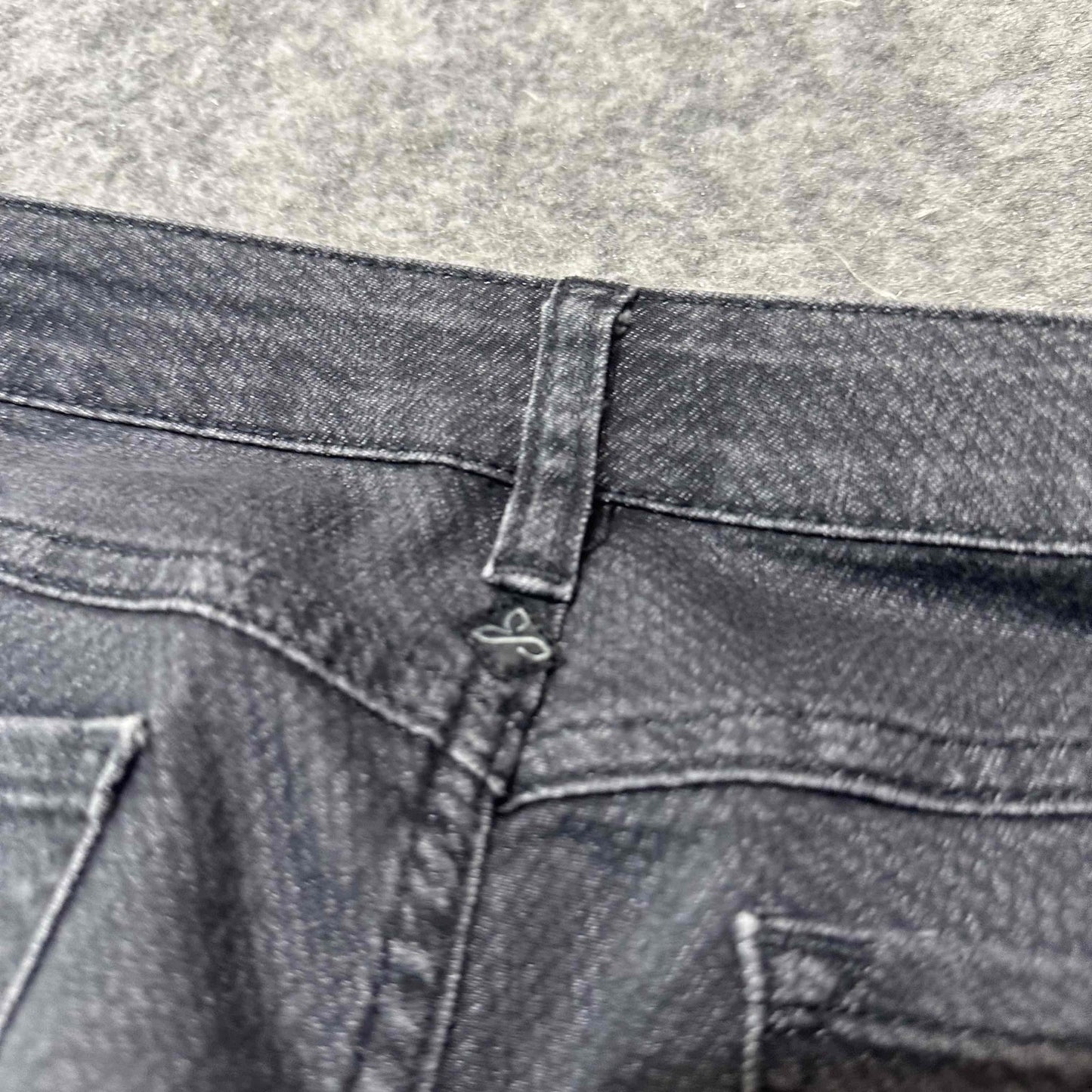 prAna Women's Straight Jeans Size 4/27 Black Dark Wash Denim