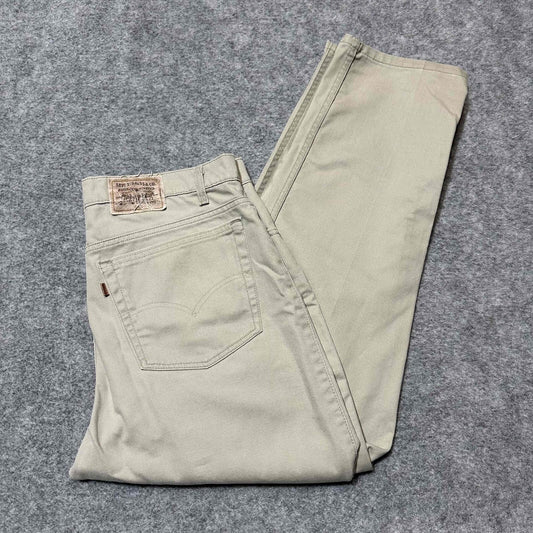 Vintage Levi Strauss Signature 540 Mens Relaxed Fit Jeans Size 38x30 Beige Denim