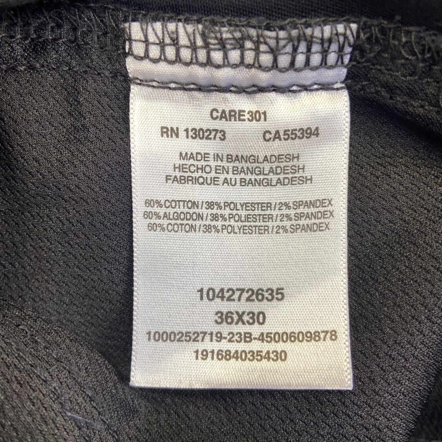 Lee Men's Extreme Comfort MVP Chinos Relaxed Fit 36x30 Black