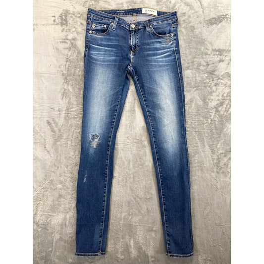 AG Adriano Goldschmied Women's Super Skinny Jeans 28R Blue