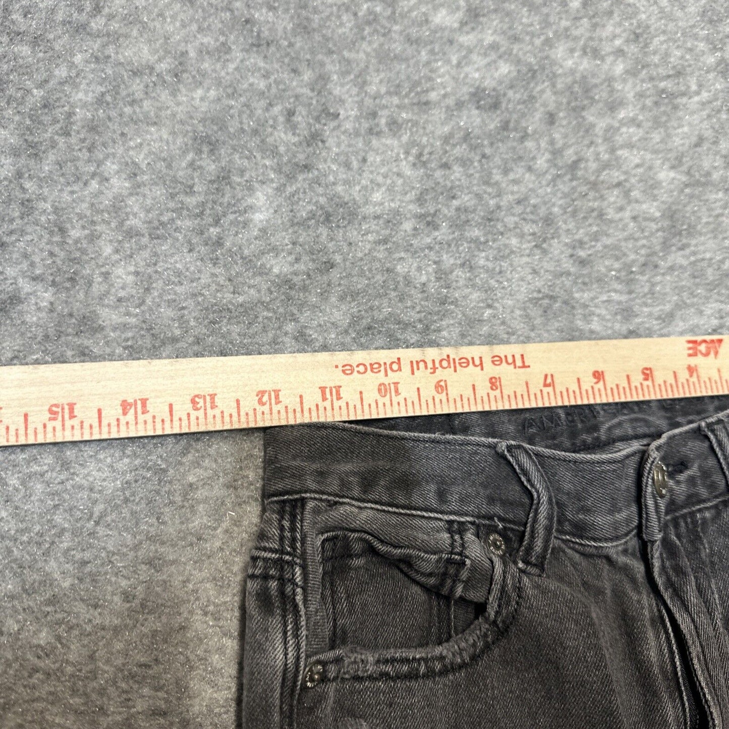 American Eagle Women's Distressed Mom Jeans Size 0R Gray Denim