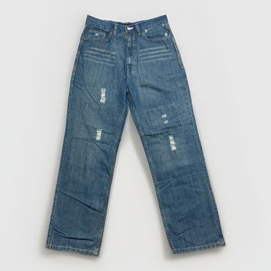 Vintage Jordan Craig Relaxed Straight Distressed Jeans Men's Size 34x32 Blue