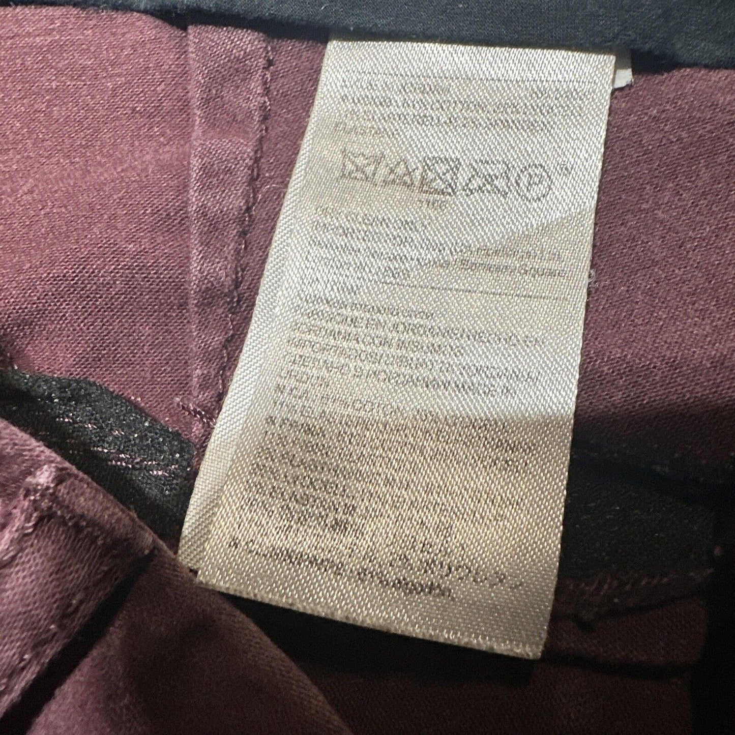 Banana Republic Ryan Women's Straight Chino Pants Size 0 Red Dark Wash Pants