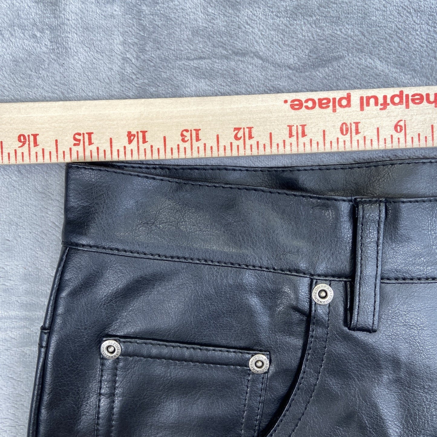 Vintage Arizona Leather Jeans Men's Size 32x34 Black