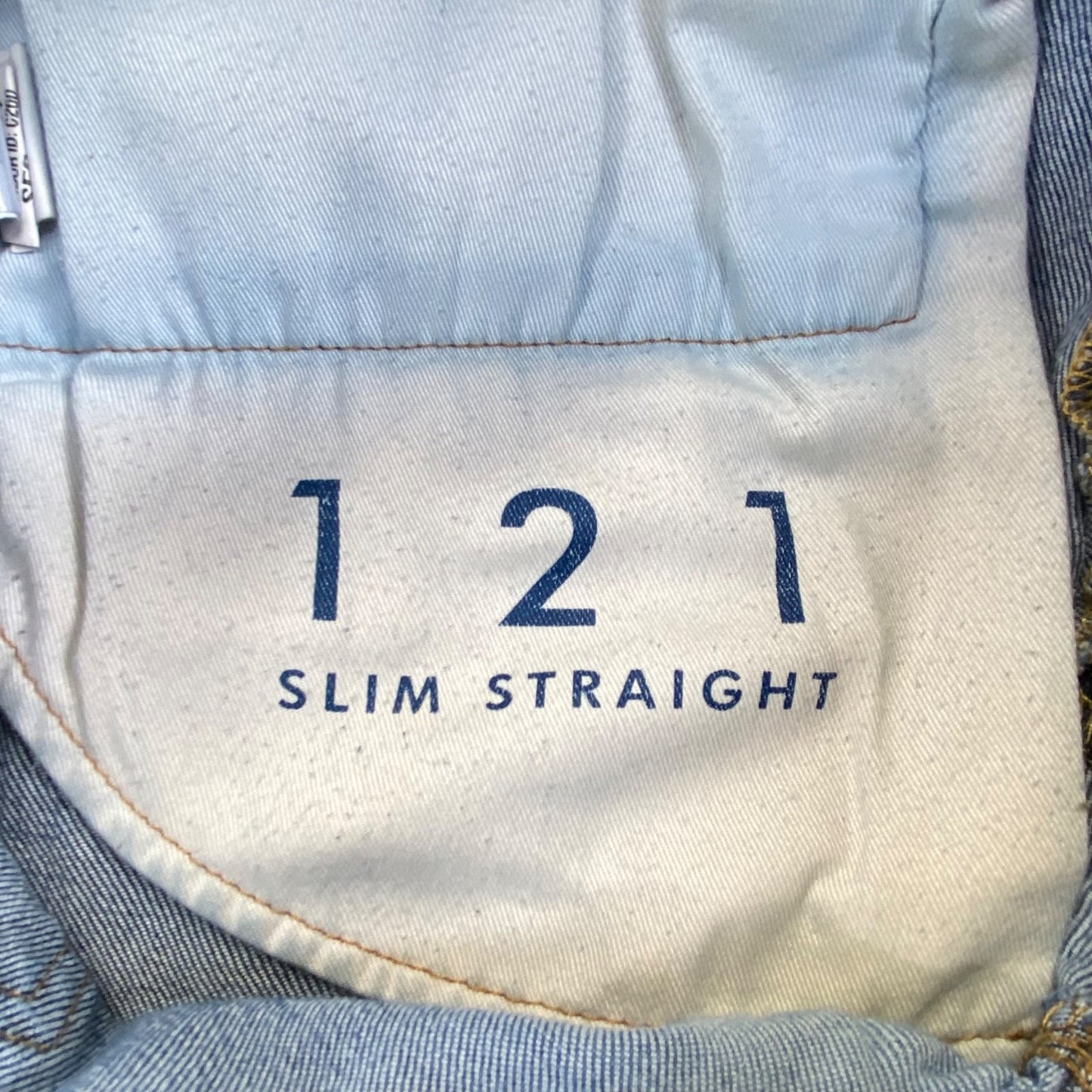 Lucky Brand 121 Slim Straight Jeans Men's 32x32 Blue Denim Casual