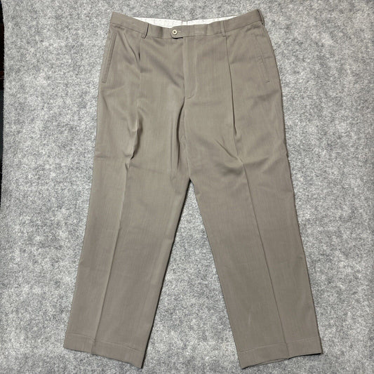 Zanella Nordstrom Pleated Classic Formal Dress Pants Men's Size 42 Gray Pants