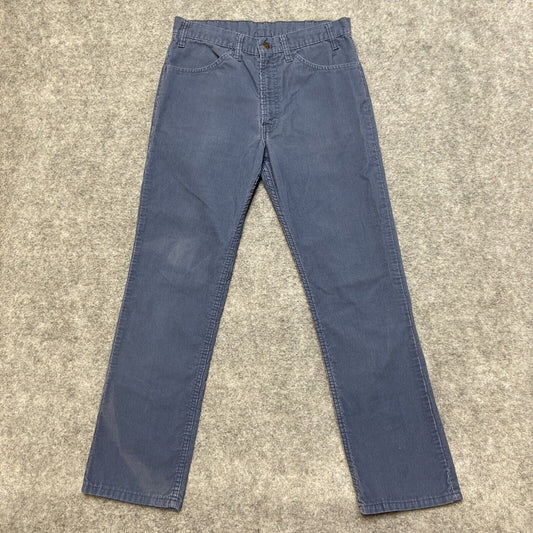 Vintage Levi's 519 Corduroy Straight Jeans Men’s Size 32x30 Blue 80s USA Made