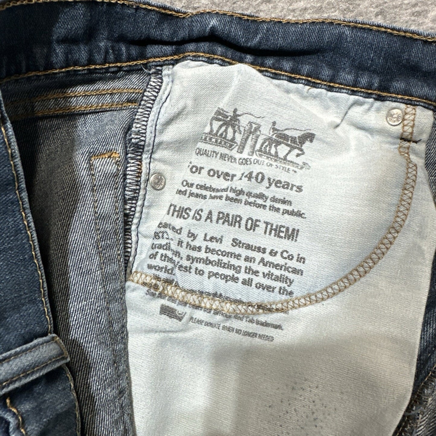Levi’s 505 Men’s Relaxed Straight Leg Jeans Size 38x32 Blue Medium Denim