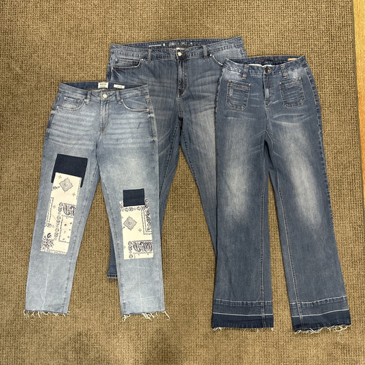Wholesale Lot of 3 Mixed Brands Grade A Women's Jeans