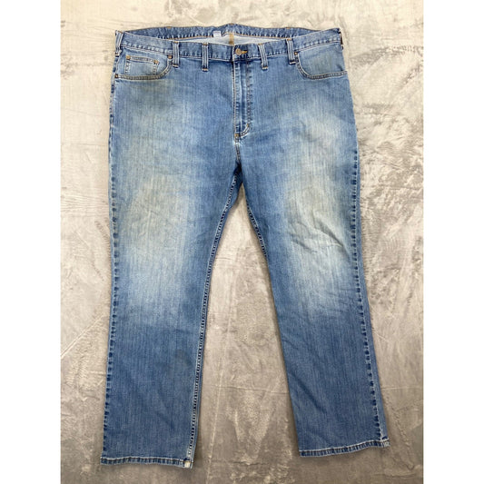 Carhartt Men's Relaxed Fit Straight Jeans 46x30 Blue Light Wash