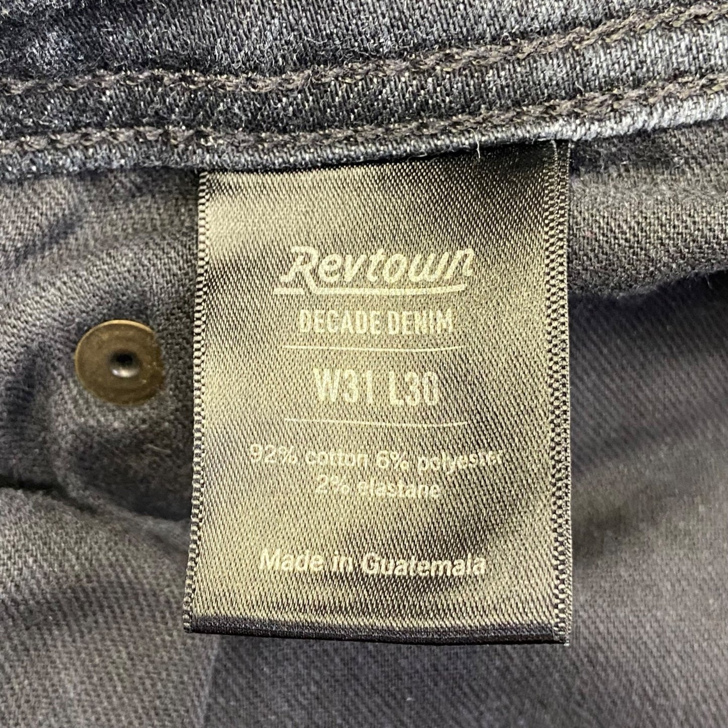 Revtown Men's Sharp Straight Jeans Size 31x30 Blue Dark Wash