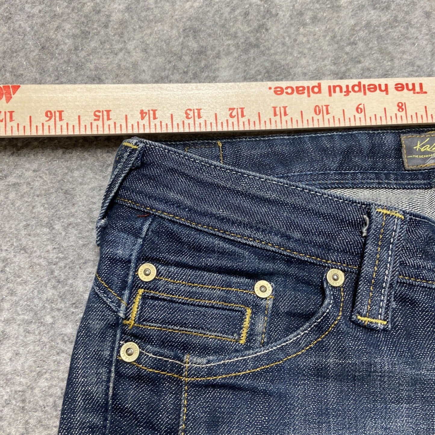Kasil Gia Straight Leg Jeans Women's Size 26 Dark Blue Denim NWOT