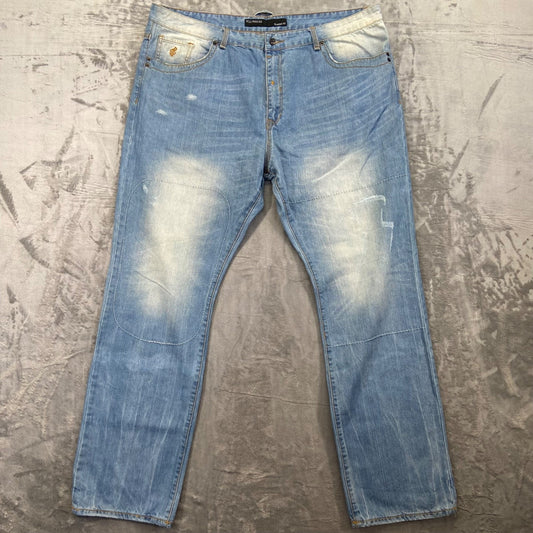 Vintage Rocawear Men's Classic Fit Straight Jeans Size 42 Blue Light Wash