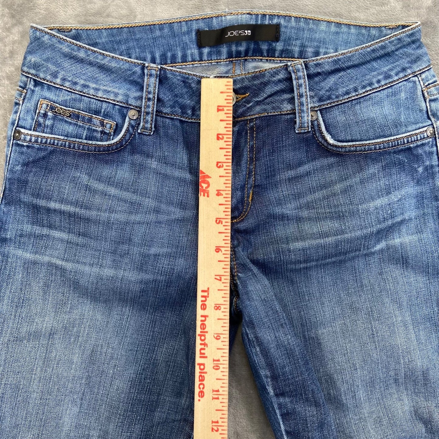 Joe's Women's Honey Kicker Straight Jeans Size 28 Blue Dark Wash Denim