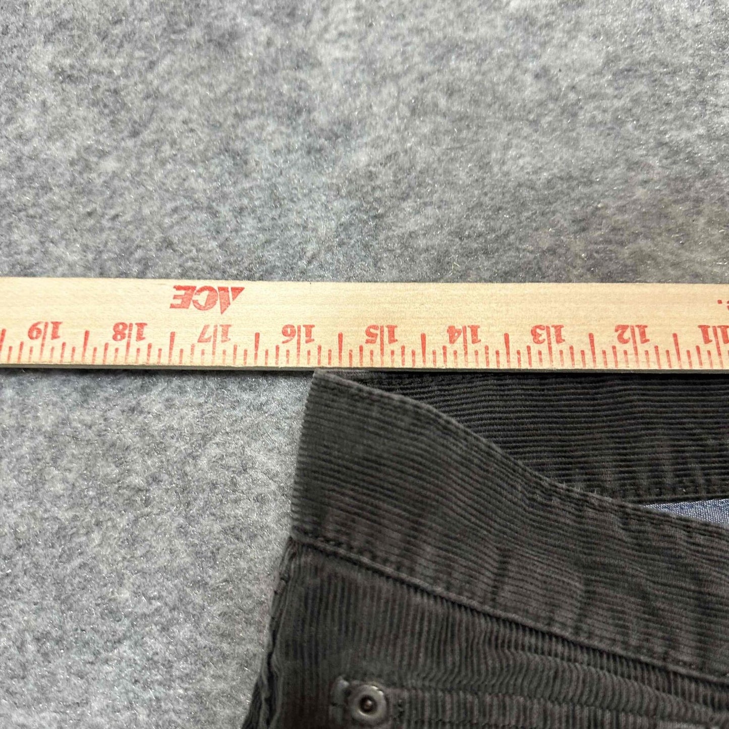 Banana Republic Pima Cotton Men's Corduroy Straight Jeans Size 31x32 Black Dark