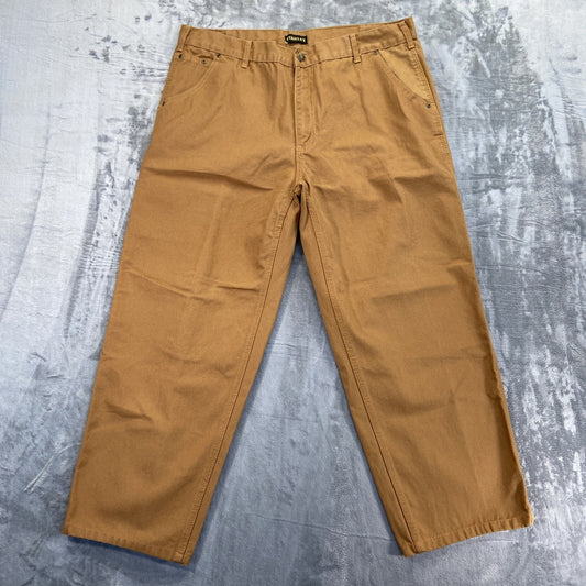 New Stanley Carpenter Straight Jeans Men's Size 40x32 Tan Brown