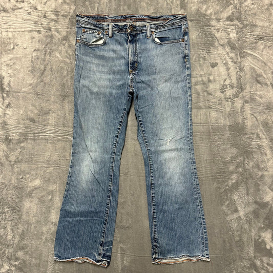 Ralph Lauren Stretch Modern Bootcut Jeans Women's Size 14x30 Light Blue Denim